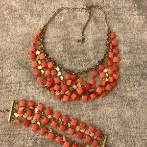 Necklace with matching bracelet